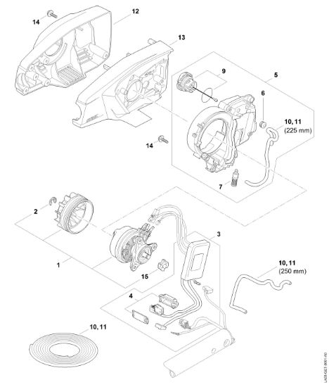 Picture of Electric motor, Motor housing HTA 66