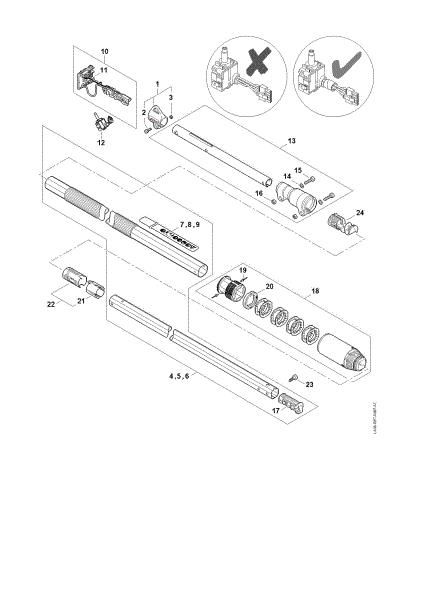 Picture of Drive tube assembly  ‡¤ 443442002 HTA 86