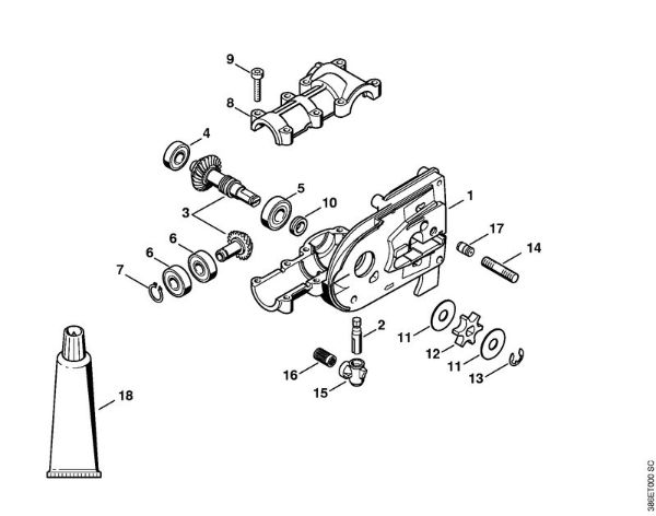 Gear head Electric pole pruners (HTE) HTE 60 Stihl