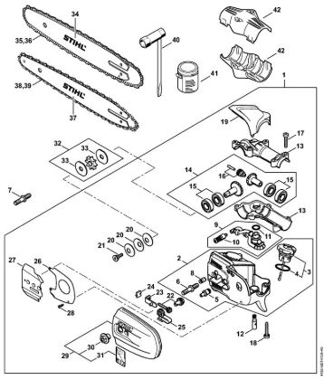 Gear head Electric pole pruners (HTE) HTE 60 Stihl