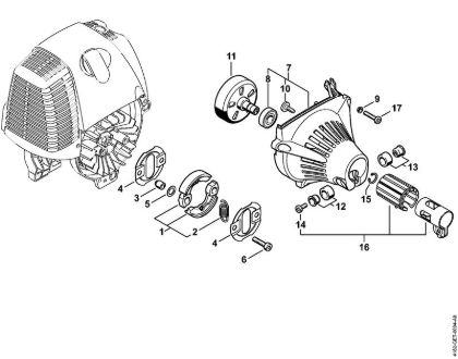 Clutch, Fan housing Pole pruners (HT) HT 100 Stihl