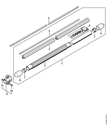 Drive tube assembly Pole pruners (HT) HT 100 Stihl