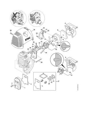 Picture of Muffler, Air filter    508613634 HT 101