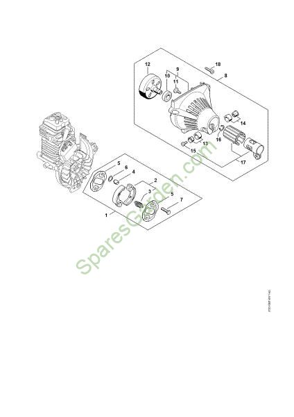 Clutch, Fan housing HT 105 from SparesGarden , in the category HT 105
