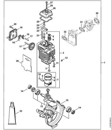 Engine à˜ 43 mm Pole pruners (HT) HT 131 Stihl