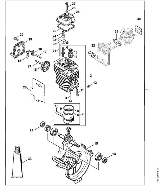 Engine à˜ 43 mm Pole pruners (HT) HT 131 Stihl