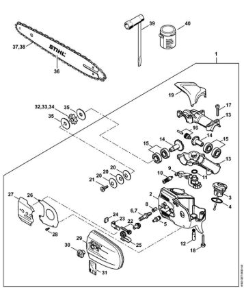Gear head Pole pruners (HT) HT 56 C-E Stihl