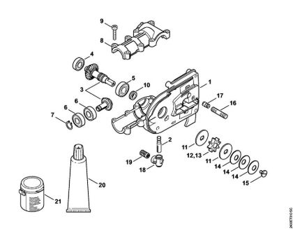 Gear head (38.2016) Pole pruners (HT) HT 56 C-E Stihl