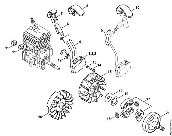 Ignition system, Clutch Pole pruners (HT) HT 56 C-E Stihl