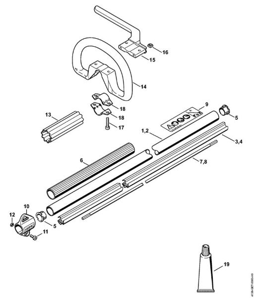 Drive tube assembly HT 70, 70 K Pole pruners (HT) HT 70 Stihl
