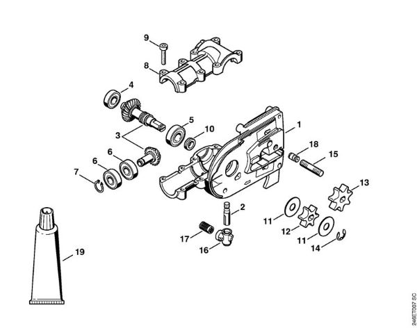 Gear head HT 70 (11.2005) Pole pruners (HT) HT 70 Stihl