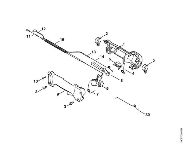 Handle (24.2002) Pole pruners (HT) HT 70 Stihl