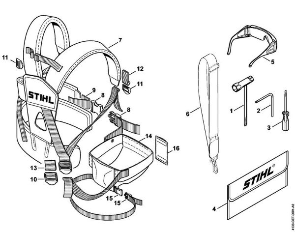 Tools, Full harness Pole pruners (HT) HT 70 Stihl