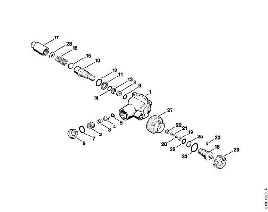 Regulation valve block Electric pressure washers (RE) RB 220 K Stihl