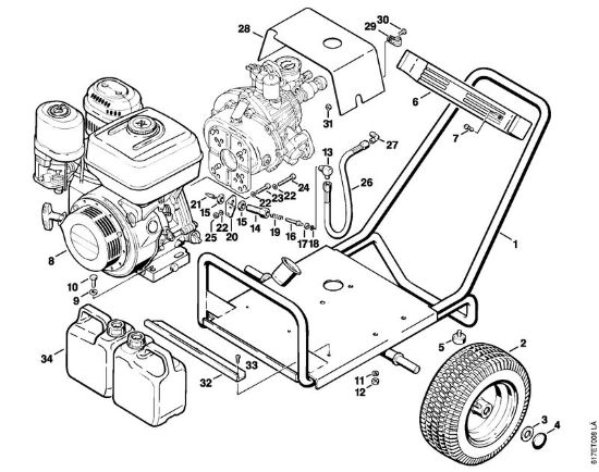 Chassis RB 400 K Electric pressure washers (RE) RB 400 K Stihl