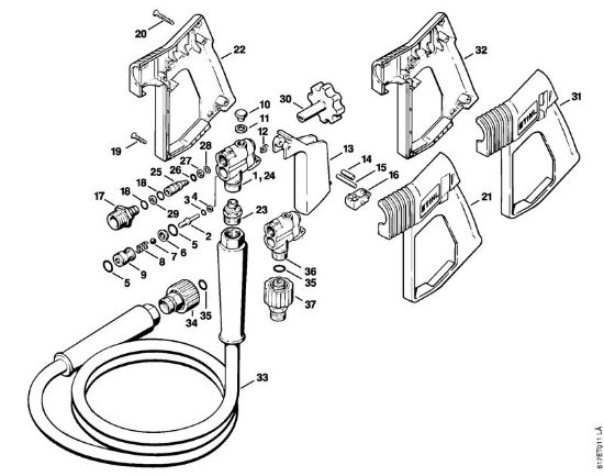 Spray gun Electric pressure washers (RE) RB 400 K Stihl