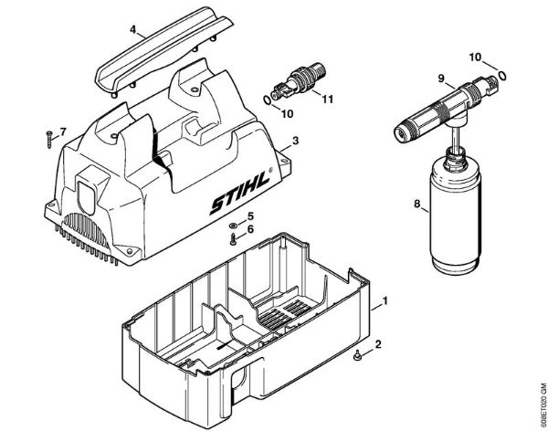 Shroud Electric pressure washers (RE) RE 101 K Stihl