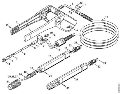 Spray gun, Spray lance/wand Electric pressure washers (RE) RE 101 K Stihl