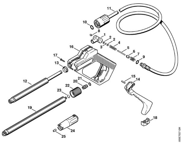 Spray gun, Spray lance/wand Electric pressure washers (RE) RE 102 K USA Stihl
