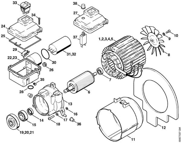 Electric motor Electric pressure washers (RE) RE 105 K Stihl