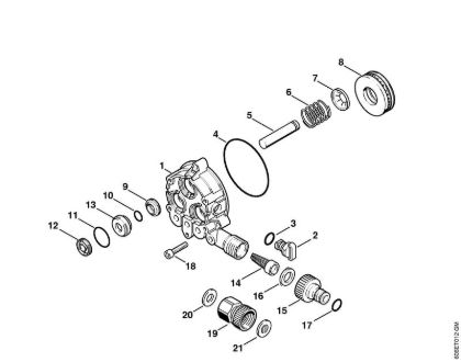 Pump housing Electric pressure washers (RE) RE 105 K Stihl
