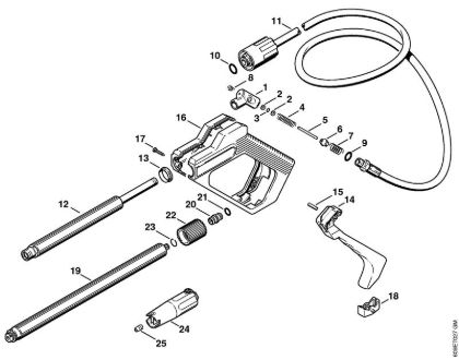 Spray gun, Spray lance/wand Electric pressure washers (RE) RE 106 K Stihl