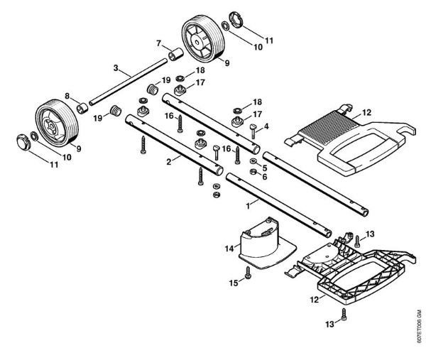 Chassis Electric pressure washers (RE) RE 106 KM Stihl