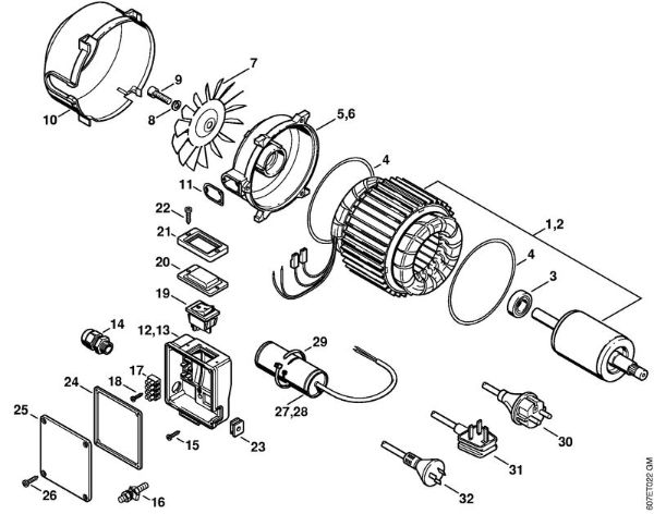 Electric motor Electric pressure washers (RE) RE 106 KM Stihl