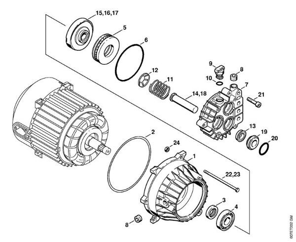 Pump Electric pressure washers (RE) RE 106 KM Stihl