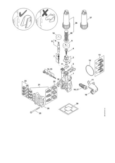 Picture of Pump, valve block RE 110