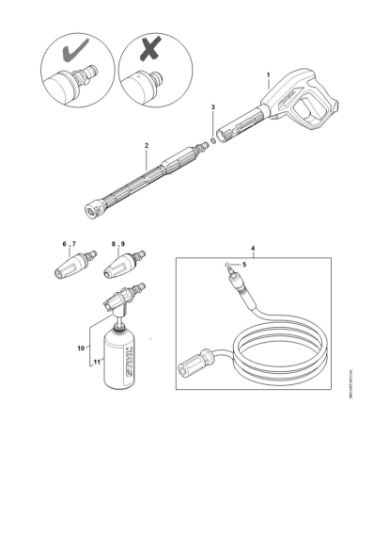 Picture of Spray gun, Spray lance/wand RE 110