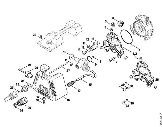 Pump cover RE 110 K, RE 120 K Electric pressure washers (RE) RE 110 K Stihl