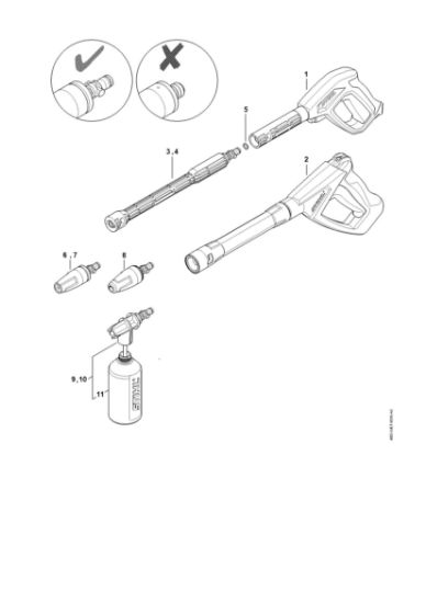 Picture of Spray gun, Spray lance/wand RE 110 PLUS