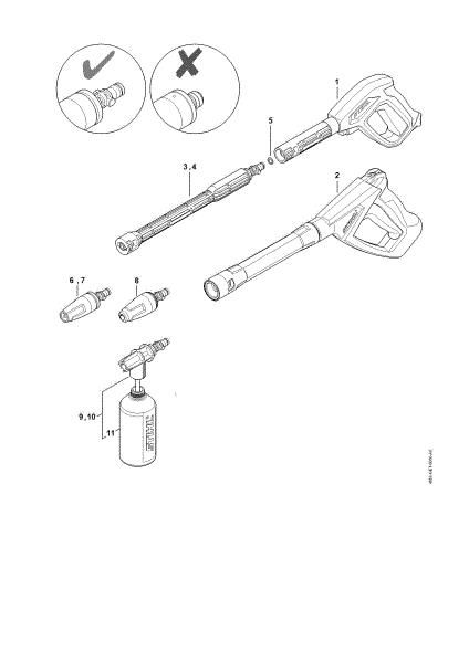 Picture of Spray gun, Spray lance/wand RE 110 PLUS