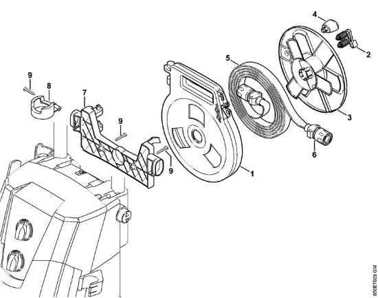 Flat hose with reel Electric pressure washers (RE) RE 118 Stihl