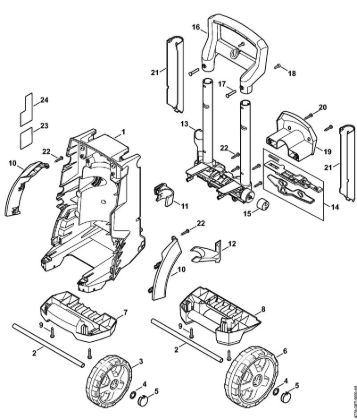 Chassis Electric pressure washers (RE) RE 119 Stihl
