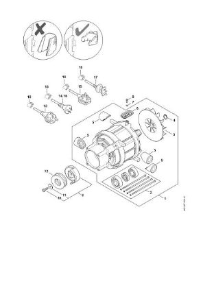 Picture of Electric motor, Connecting cable RE 120
