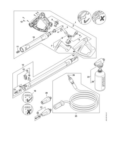 Picture of Spray gun, Spray lance/wand RE 120