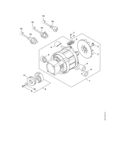 Picture of Electric motor, Connecting cable RE 120 PLUS