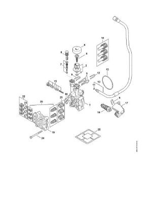 Picture of Pump, valve block RE 120 PLUS