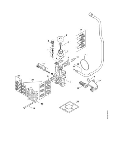 Picture of Pump, valve block RE 120 PLUS