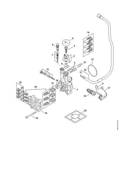 Picture of Pump, valve block RE 120 PLUS