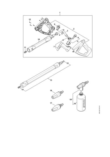 Picture of Spray gun, Spray lance/wand RE 120 PLUS