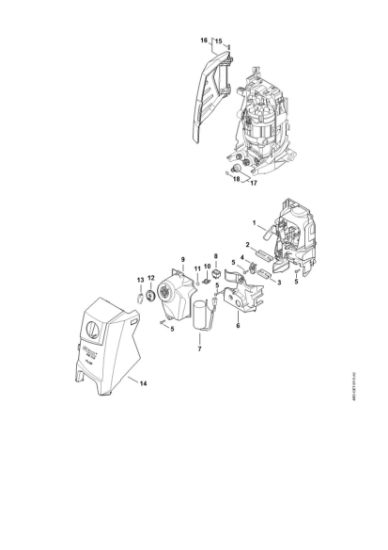 Picture of Air baffle, Machine cover, Switch housing RE 140 PLUS