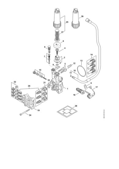 Picture of Pump, valve block RE 140 PLUS