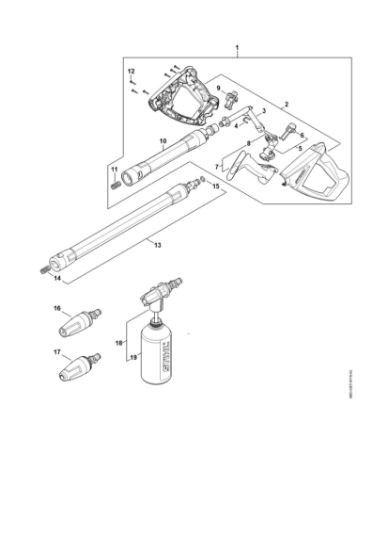 Picture of Spray gun, Spray lance/wand RE 140 PLUS