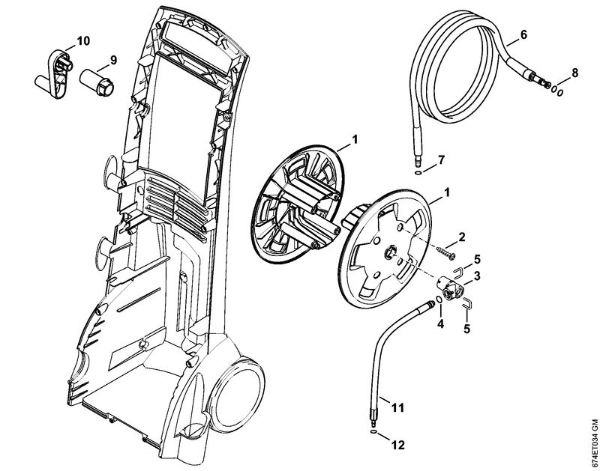 Hose reel Electric pressure washers (RE) RE 142 PLUS Stihl