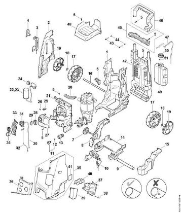 Picture of Chassis, Air baffle, Shroud, Switch housing RE 150 RE 150