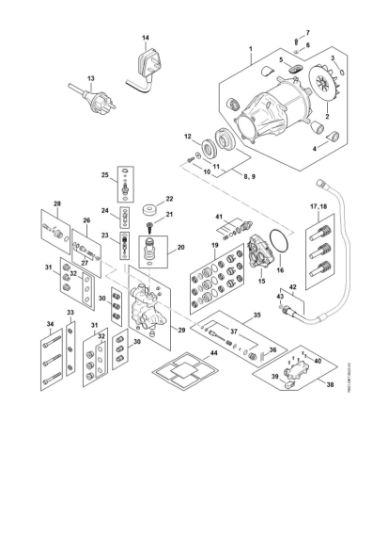Picture of Electric motor, Connecting cable, Valve block, Pump RE 150 PLUS RE 150 PLUS