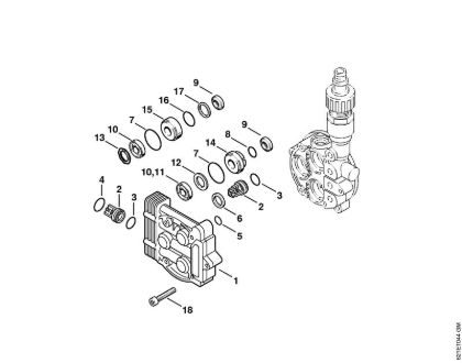 Valve block Electric pressure washers (RE) RE 160 K Stihl